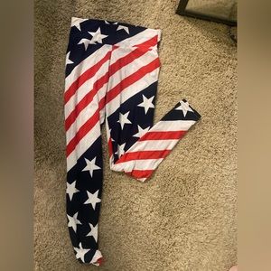 American flag leggings